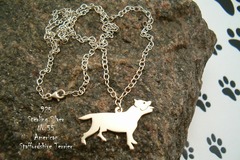 Selling: Necklace Staffordshire Bull Terrier * 925 sterling silver
