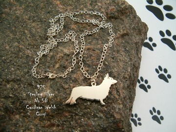 Selling: Necklace Cardigan Welsh Corgi * 925 sterling silver
