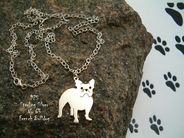Selling: Necklace French Bulldog * 925 sterling silver