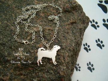 Selling: Necklace Shar Pei * 925 sterling silver