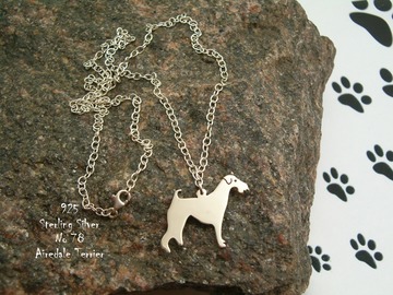 Selling: Necklace Airedale Terrier * 925 sterling silver