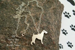 Selling: Necklace Airedale Terrier * 925 sterling silver