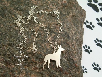 Selling: Necklace English Toy Terrier * 925 sterling silver