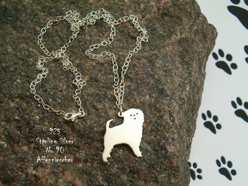 Selling: Necklace Affenpinscher * 925 sterling silver