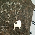 Selling: Necklace Affenpinscher * 925 sterling silver