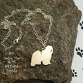 Selling: Necklace Old English Sheepdog * 925 sterling silver