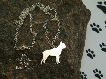 Selling: Necklace Boston Terrier * 925 sterling silver