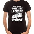 Vente au détail: T-shirt Noir 2CV Légende