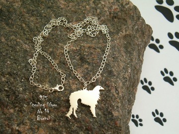 Selling: Necklace Borzoi Greyhound * 925 sterling silver