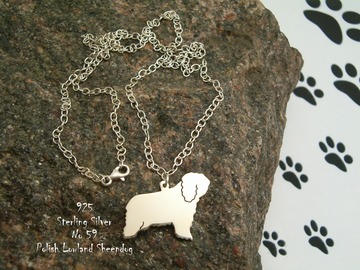 Selling: Necklace Polish Lowland Sheepdog * 925 sterling silver