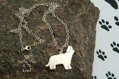 Selling: Necklace Briard French Shepherd * 925 sterling silver