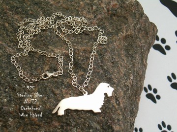 Selling: Necklace Dachshund Wire Haired * 925 sterling silver