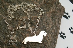 Selling: Necklace Dachshund Wire Haired * 925 sterling silver