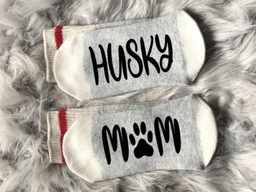 Selling: Husky Mom Socks-Dog Gifts