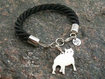 Selling: Bracelet Pit bull * 925 silver sterling