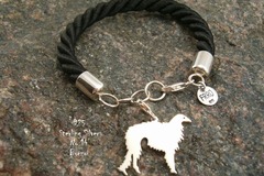 Selling: Bracelet  Borzoi Greyhound * 925 silver sterling