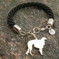 Selling: Bracelet  Borzoi Greyhound * 925 silver sterling