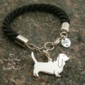 Selling: Bracelet  Basset Hound * 925 silver sterling