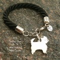 Selling: Bracelet  West Highland White Terrier * 925 silver sterling