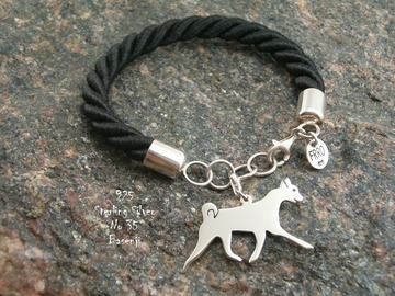 Selling: Bracelet  Basenji * 925 silver sterling