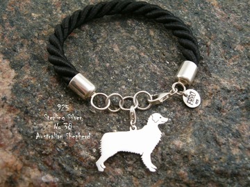 Selling: Bracelet  Australian Shepherd * 925 silver sterling