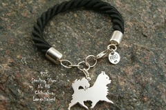 Selling: Bracelet  Chihuahua long haired * 925 silver sterling