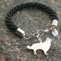Selling: Bracelet  Border Collie * 925 silver sterling