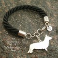 Selling: Bracelet  Welsh Corgi Cardigan * 925 silver sterling