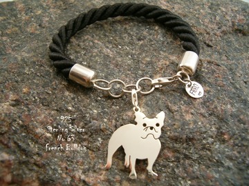 Selling: Bracelet  French Bulldog * 925 silver sterling