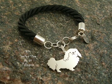 Selling: Bracelet  Pekingese * 925 silver sterling
