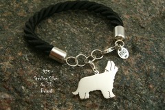 Selling: Bracelet  Briard French Shepherd * 925 silver sterling