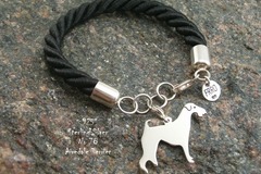 Selling: Bracelet Airedale Terrier * 925 silver sterling