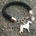 Selling: Bracelet Airedale Terrier * 925 silver sterling
