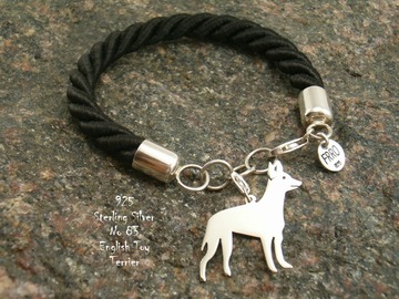 Selling: Bracelet  English Toy Terrier * 925 silver sterling