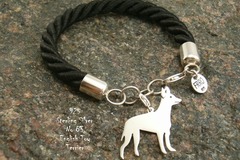 Selling: Bracelet  English Toy Terrier * 925 silver sterling