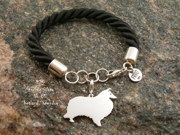 Selling: Bracelet  Shetland Seepdog * 925 silver sterling
