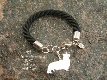Selling: Bracelet Pembroke Welsh Corgi * 925 silver sterling