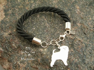 Selling: Bracelet  Affenpinscher * 925 silver sterling