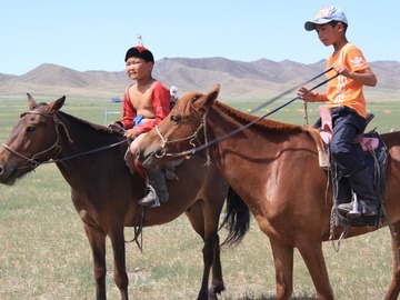 Réserver (avec paiement en ligne): Equitation dans la steppe, visite chez les nomades - Mongolie 