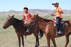 Réserver (avec paiement en ligne): Equitation dans la steppe, visite chez les nomades - Mongolie 