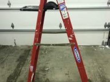 Renting out equipment (w/o operator): 6 ft. A-frame ladder with 250 lbs. load limit 