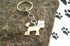Selling: Keyring Yorkshire Terrier * 925 sterling silver
