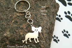 Selling: Keyring Chinese Crested * 925 sterling silver