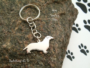 Selling: Keyring Dachshund * 925 sterling silver
