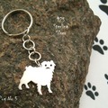Selling: Keyring Pug * 925 sterling silver