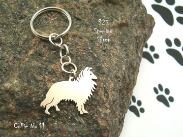 Selling: Keyring Collie * 925 sterling silver