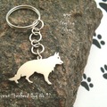 Selling: Keyring  German Shepherd * 925 sterling silver