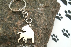 Selling: Keyring  Bull Terrier * 925 sterling silver
