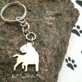 Selling: Keyring  Bull Terrier * 925 sterling silver