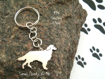 Selling: Keyring Irish Setter * 925 sterling silver